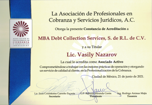 Мексиканская компания MBA Consult стала членом ассоциации APCOB